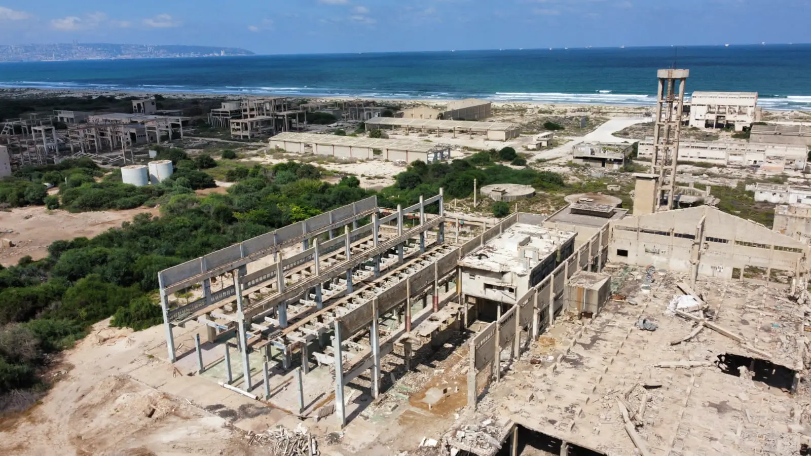 תמונת תצלום מהאויר הפארק הלוגיסטי עכו