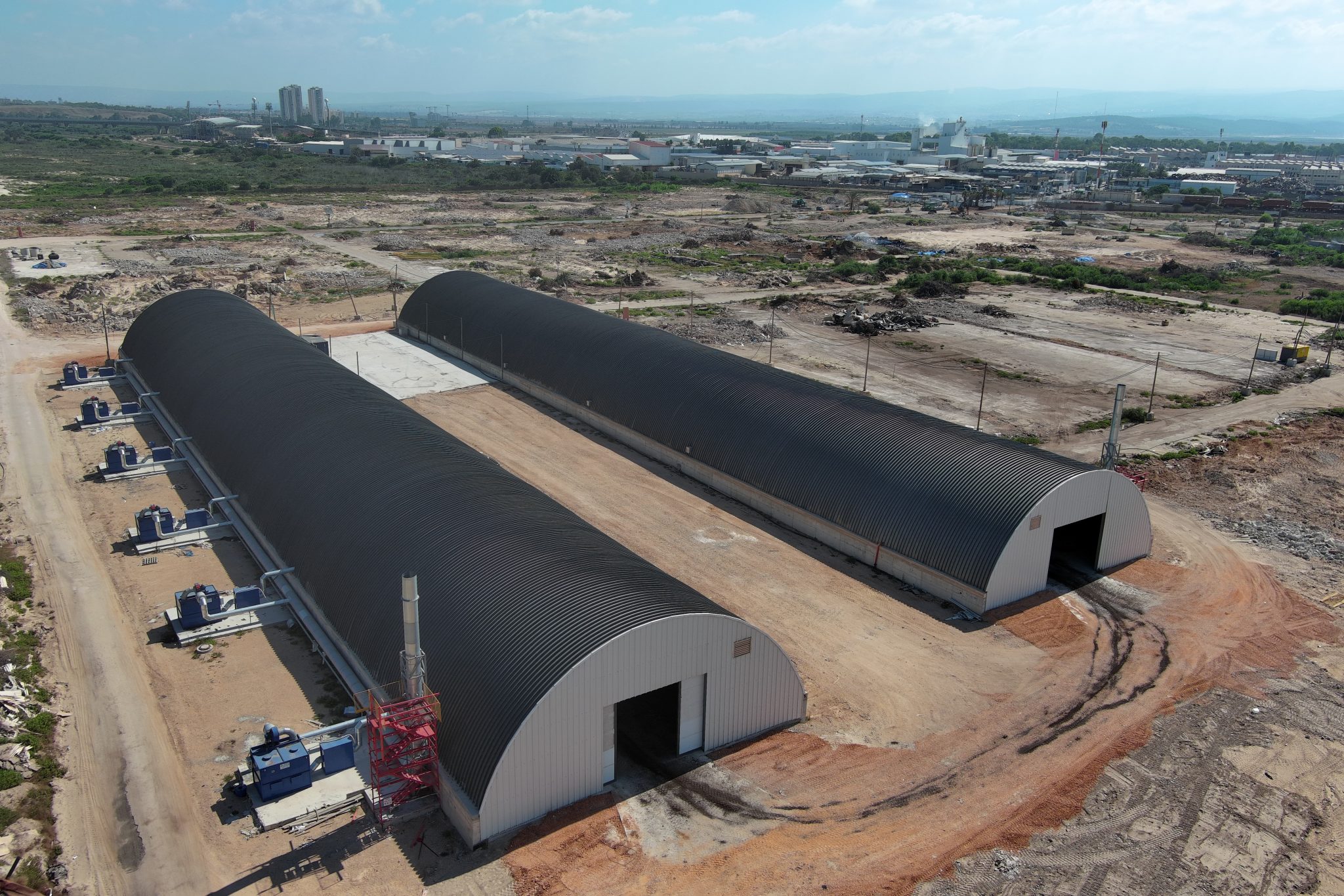 תמונת תצלום מהאויר הפארק הלוגיסטי עכו