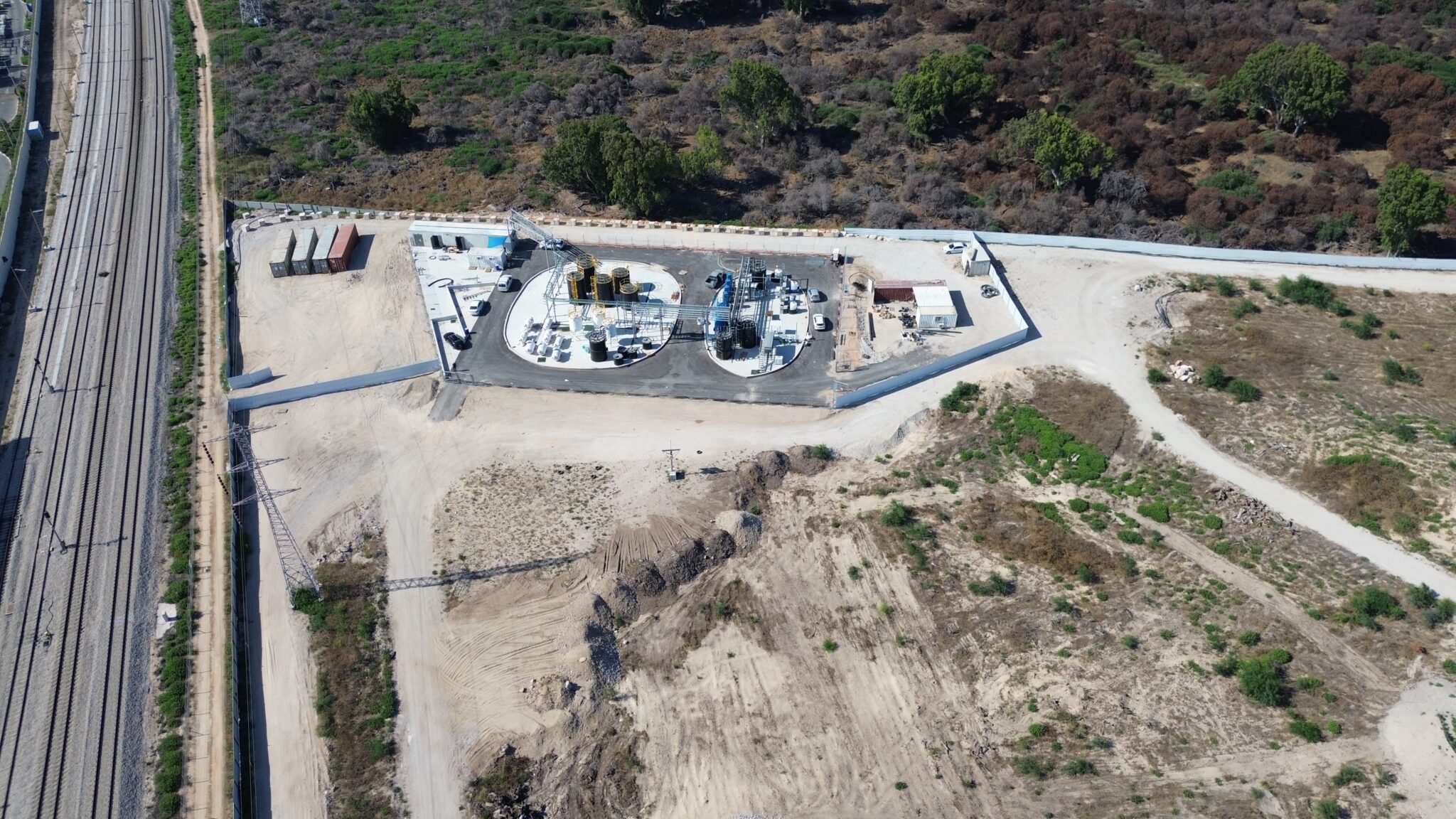 תמונת תצלום מהאויר הפארק הלוגיסטי עכו