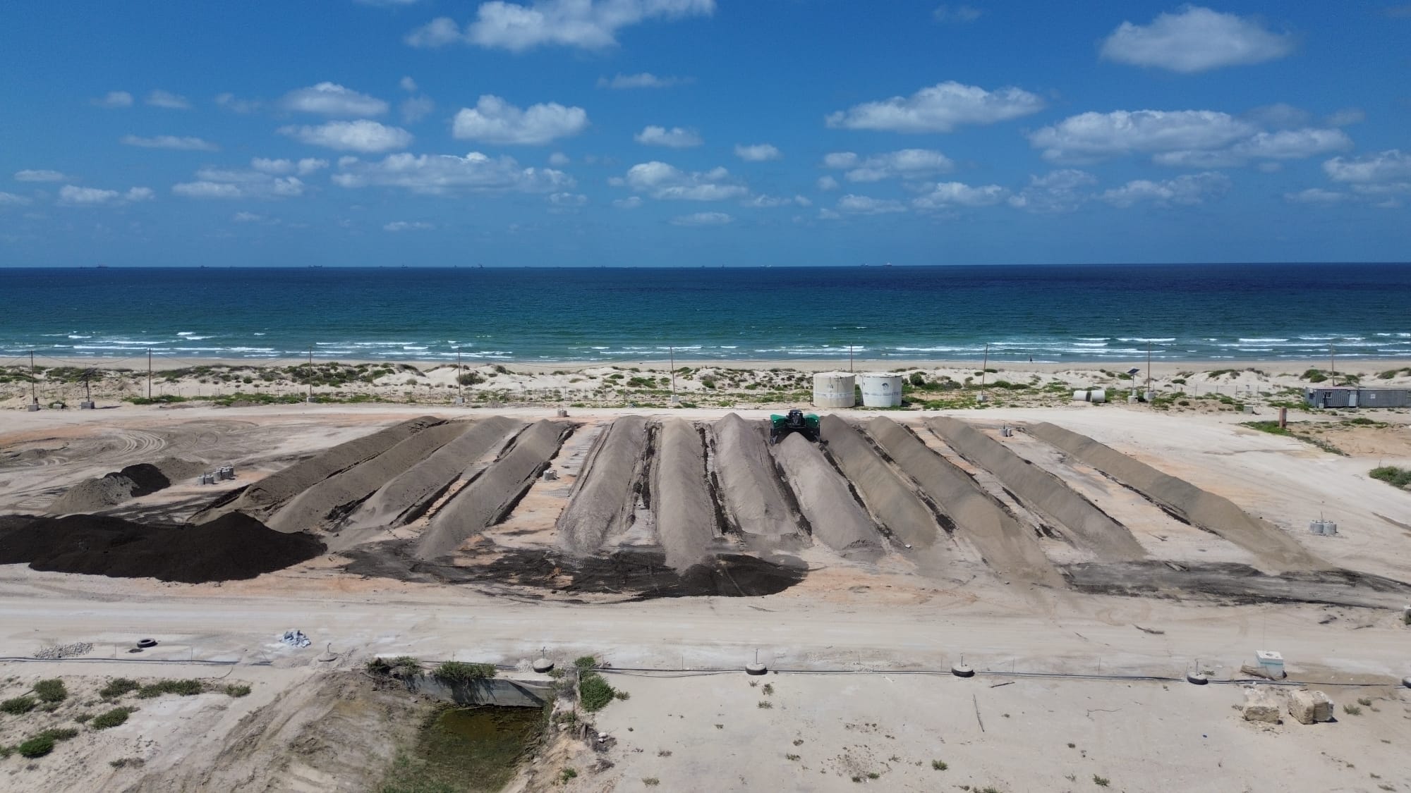 תמונת תצלום מהאויר הפארק הלוגיסטי עכו